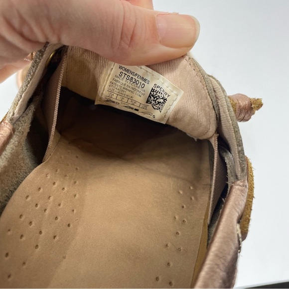 Sperry Women's A/O Vida Brushed Metallics Rose Gold Boat Shoe Size 7.5 Pebbled - Picture 7 of 9